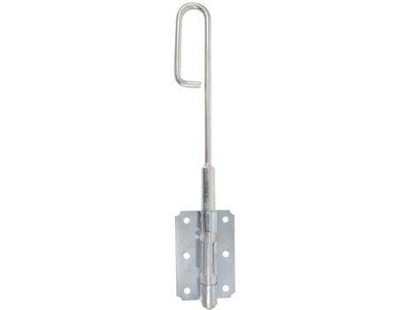 Fechadura Baioneta Afbat 14 L400mm Zincado Branco Polido Montagem Saliente Zinco 5 Pinos
