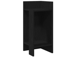 Side Table, Side Tables Vidaxl Preto Madeira Processada (n/a)
