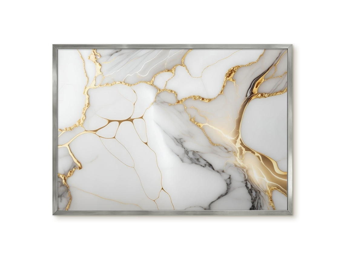 Magnetic Glass Board Marble Elegance For The Hall Espelharte (70x50 Cm)