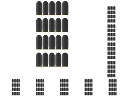 Pacote Com 10 Capas Respiráveis Antitranspirantes Para Jogos Mobile, Amarelas, 45x 25mm