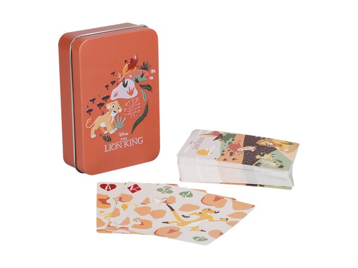 LION KING PLAYING CARDS IN TIN