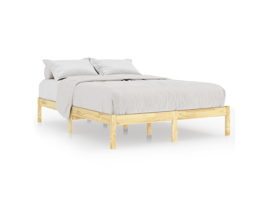 Bed Frame, Bed Frames Vidaxl Marrom Madeira De Pinho (120 X 200 Cm)