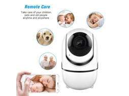 Câmera De Segurança Interna Sem Fio 1080p Com Visão Noturna, Detecção De Movimento, Áudio Bidirecional E Acesso Remoto Wifi