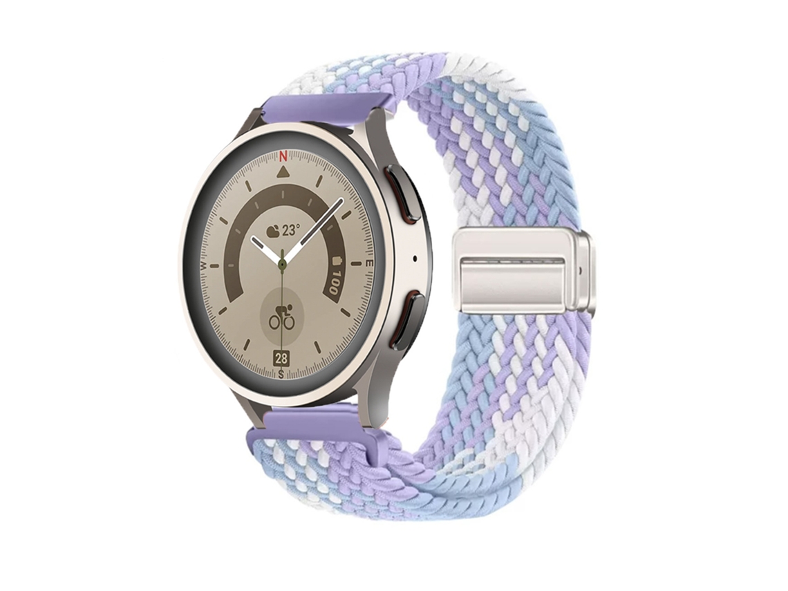 Pulseira esportiva Trançado em nylon, elástica e respirável com fecho magnético para Huawei GT6 GT5, compatível com