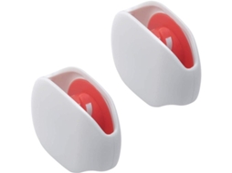 2 Pack Caixa De Armazenamento Automático Para Cabos E Bobinas 7.1x5.1x2.5cm Branco
