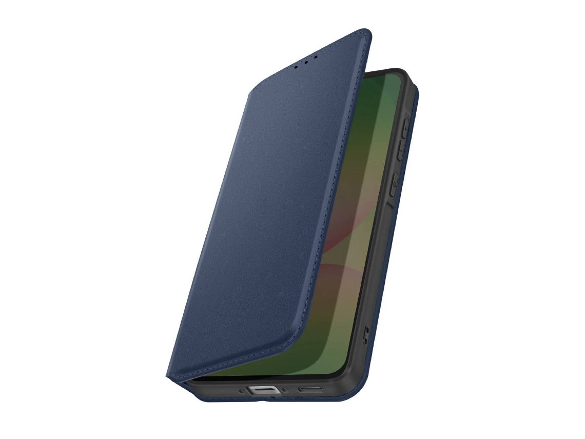 Avizar Capa Flip Para Galaxy A56 / A36 Magnética Com Porta-cartão Azul