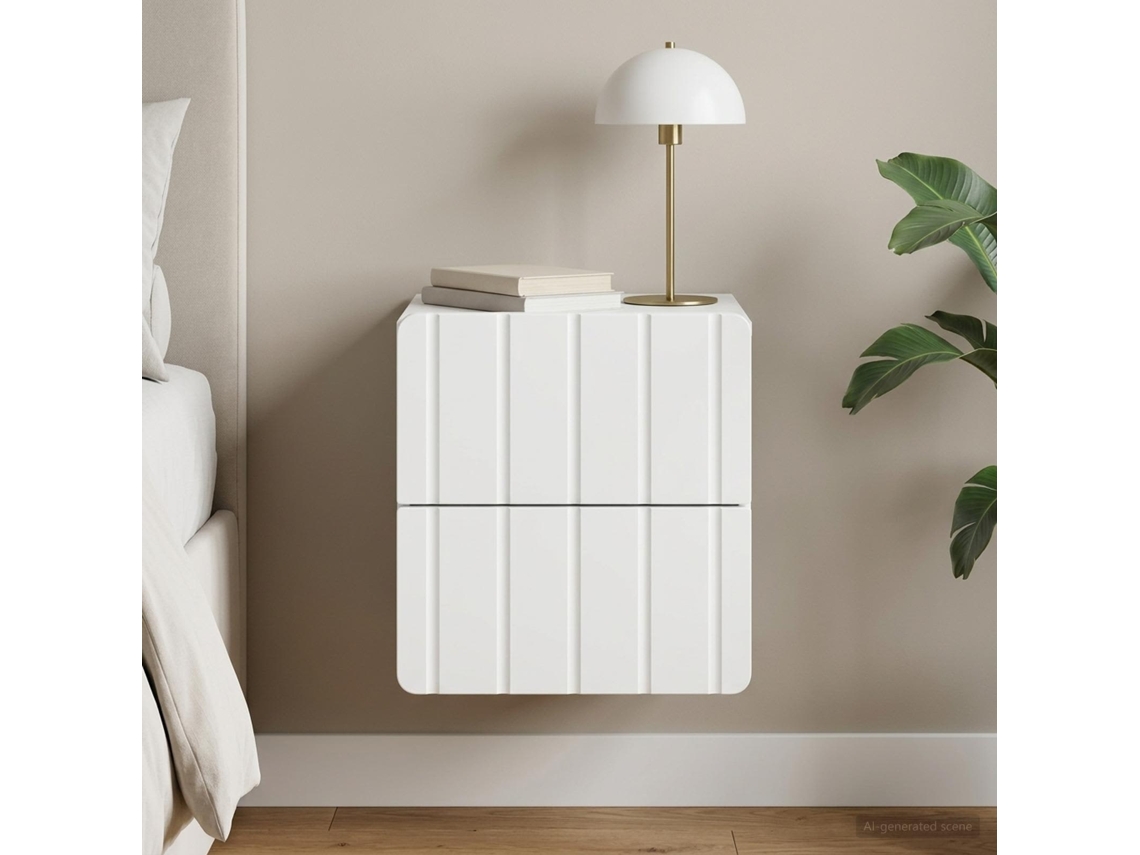 Vidaxl Gabinete De Canto Montado Na Parede Branco 33 X 34,5 X 43 Cm