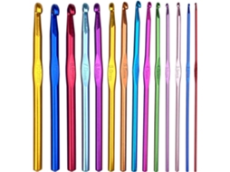 14 Peças Agulhas De Crochê De Alumínio Ferramentas De Tricô Multicoloridas 2 10mm Aquaforge