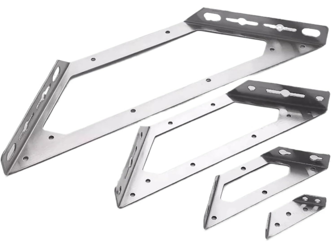 Suporte De Canto Em Forma L Aço Inoxidável Com 2mm Espessura