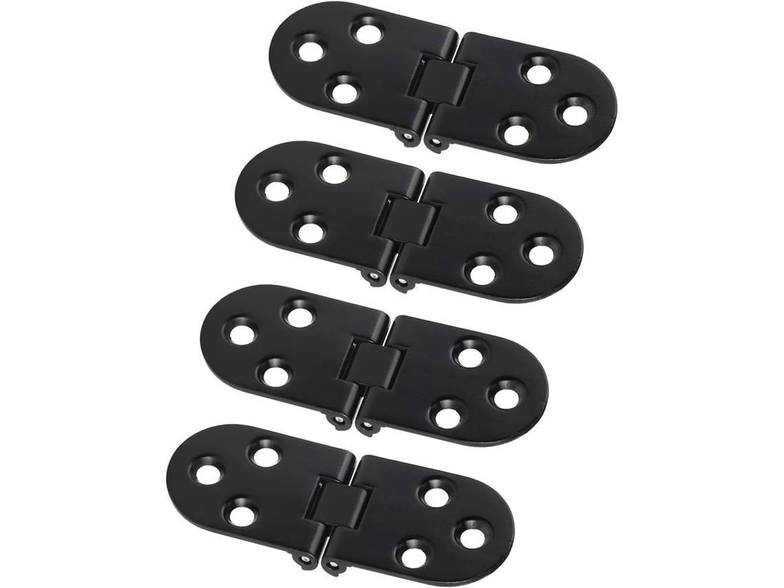Conjunto De 4 Dobradiças Pretas Para Portas, Em Liga Zinco, Ideais