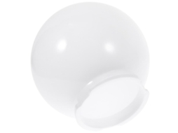 Lámpara de pared con forma de globo, ideal para exteriores como jardines o patios, en color blanco. - aquaforge