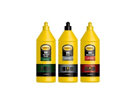 Kit De Polimento Farecla G3 Extra Plus Cut, Premium, Fine 1 Kg