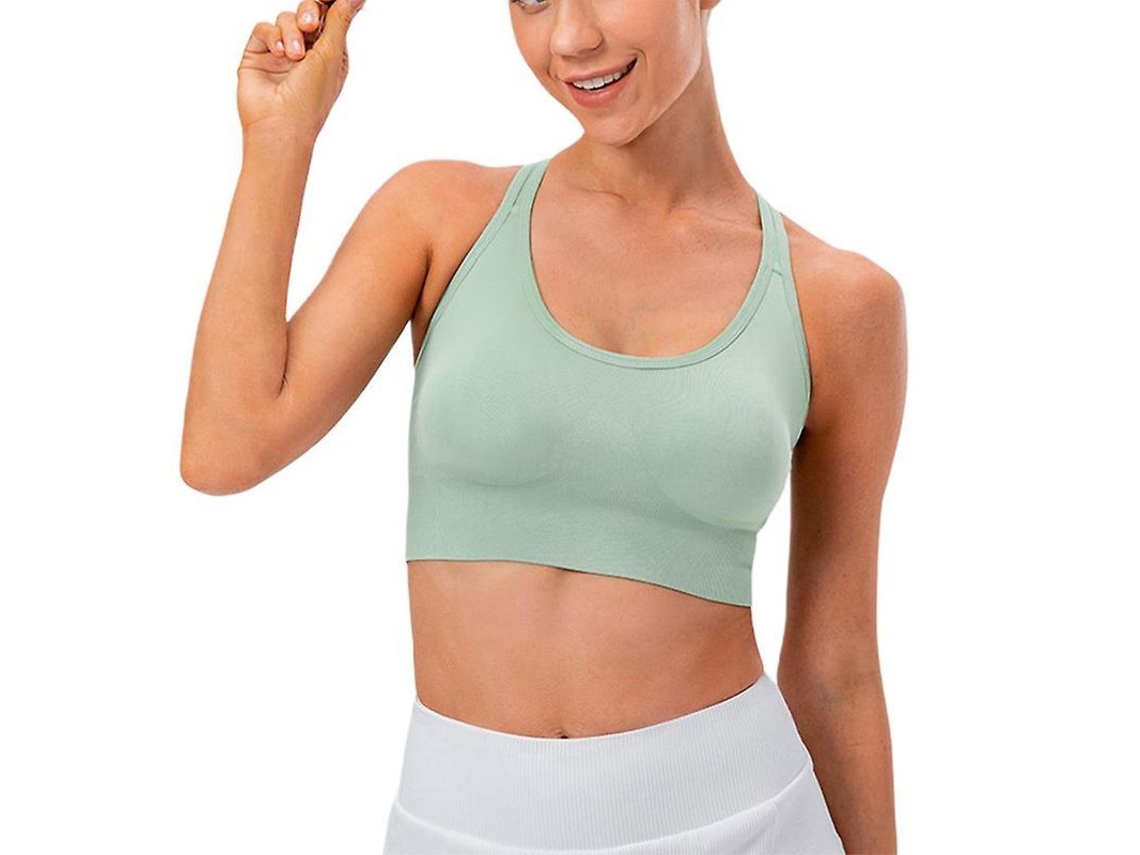 Top esportivo feminino liso 2026 para academia, corrida e ioga. Top cropped casual.