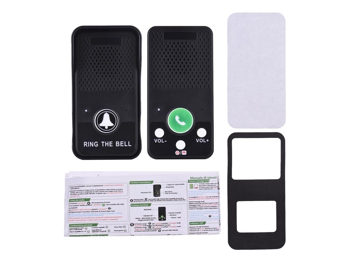 Campainha Interfone Sem Gratuito Mãos-livres (Agua Prova Atualizada, Transmissão Full-duplex)