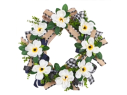 Laxiscreed Coroa Decorativa De Primavera Com Laço, Tema Cosmo E São Patrício, 50cm Para Decoração Festiva