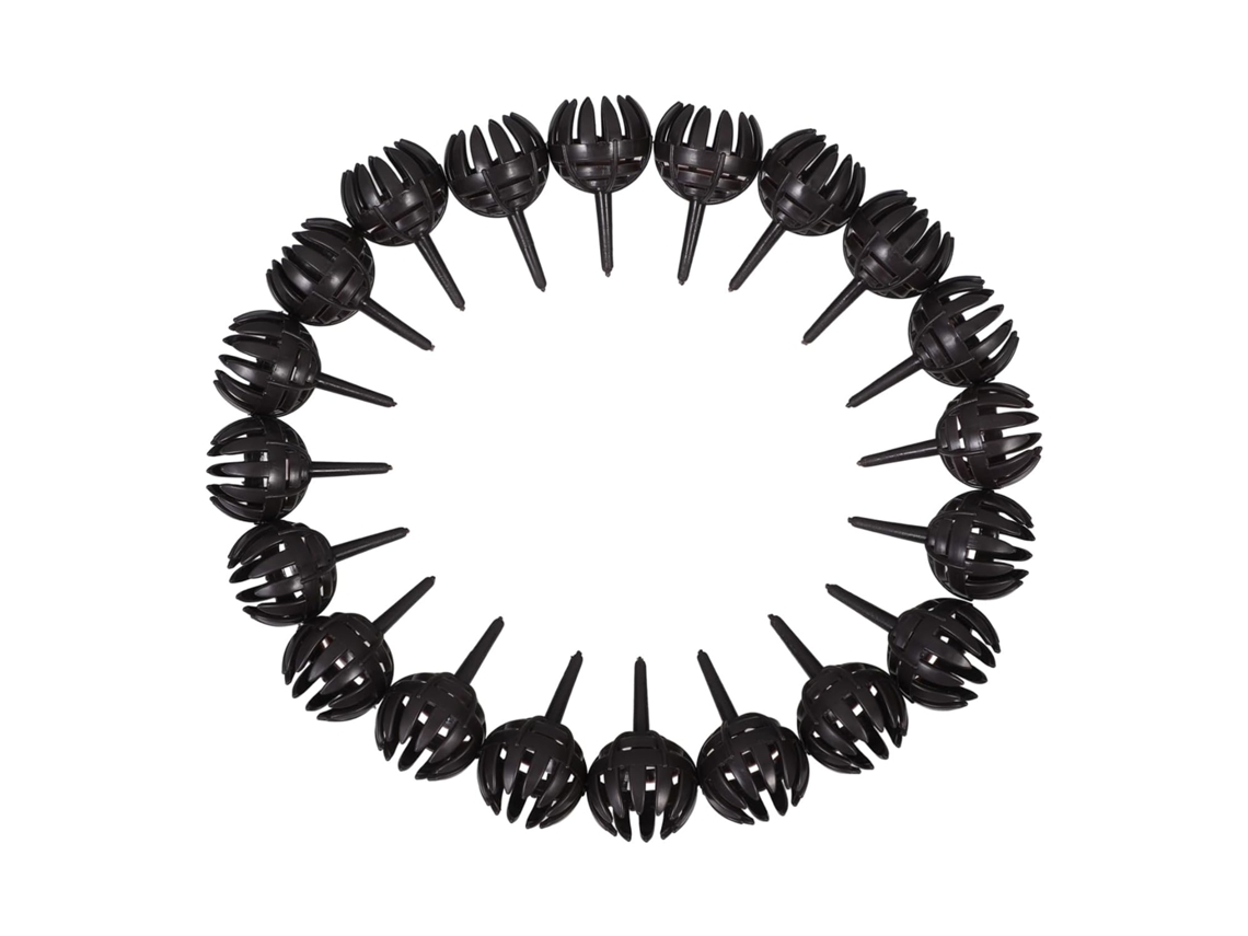 Inoomp Kit de 20 Cestos para Fertilizante de Bonsai, Feitos de Plástico Abs, Pretos, com Liberação Lenta e Fácil CHABERLU