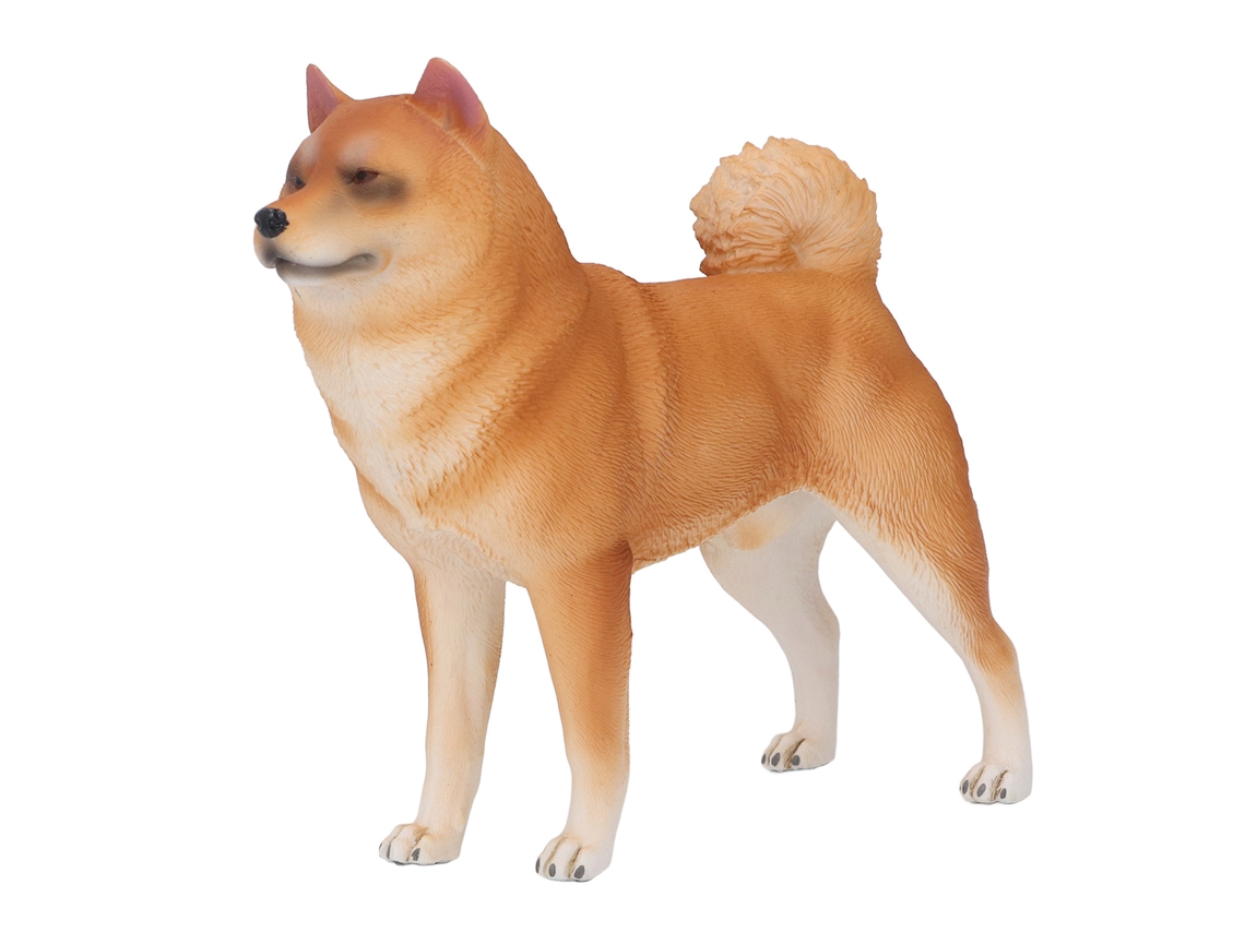 Rebe-figura De Perro Lifelike De Plástico No Tóxico Juguete Niño Modelo Animal Decoración Dormitorio Estudio Pl127 971 Amarillo