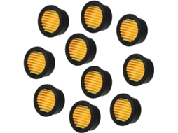 Pacote Com 10 Filtros Silenciadores De Borracha Preta Para Compressor De Ar |