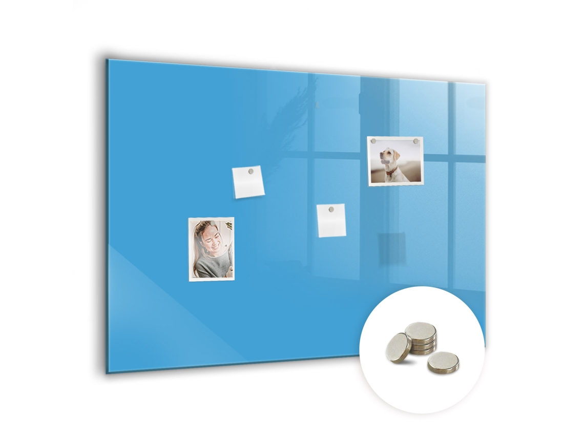 Quadro Magnético Azul Celeste Para A Cozinha Espelharte (100x70 Cm)