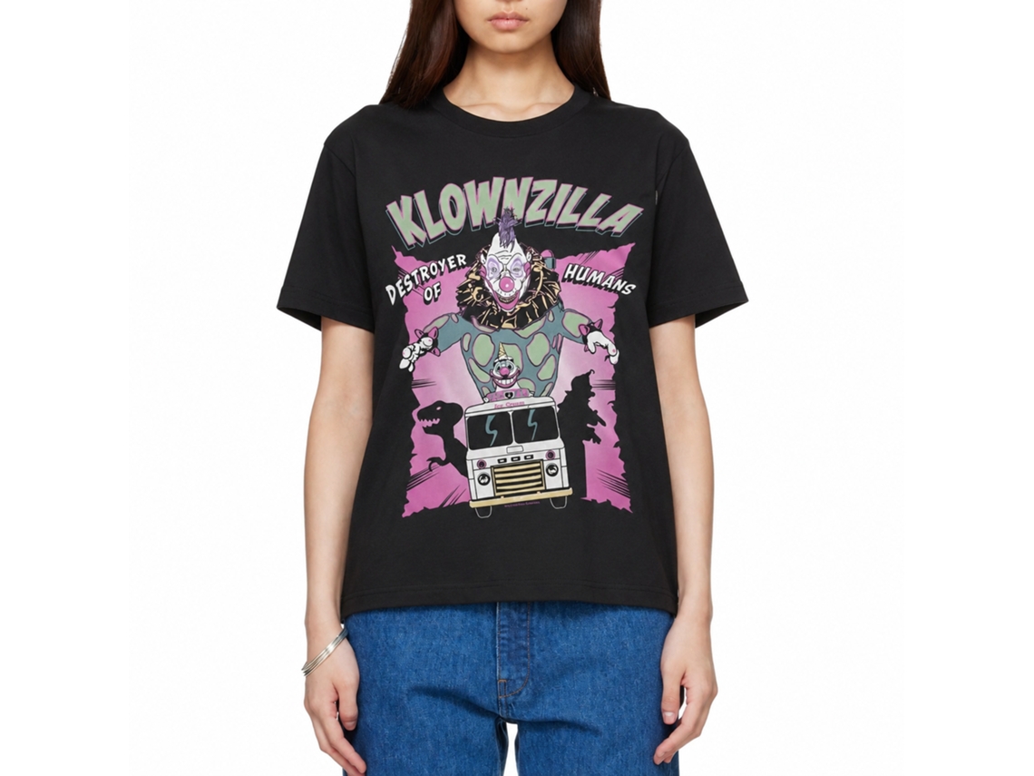 Rockinstone Killer Klowns Klownzilla Black Adult T-shirt Size:s