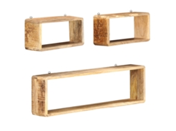 Wall Cube Shelf, Wall Cube Shelves Vidaxl Marrom Madeira (n/a)