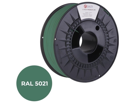 Filamento C Tech Linha Premium Petg Azul Água Ral5021