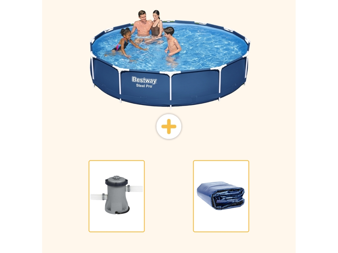 Bestway Piscina Bestway Steel Pro Redonda - 366x76 Cm - 3-peças S22308