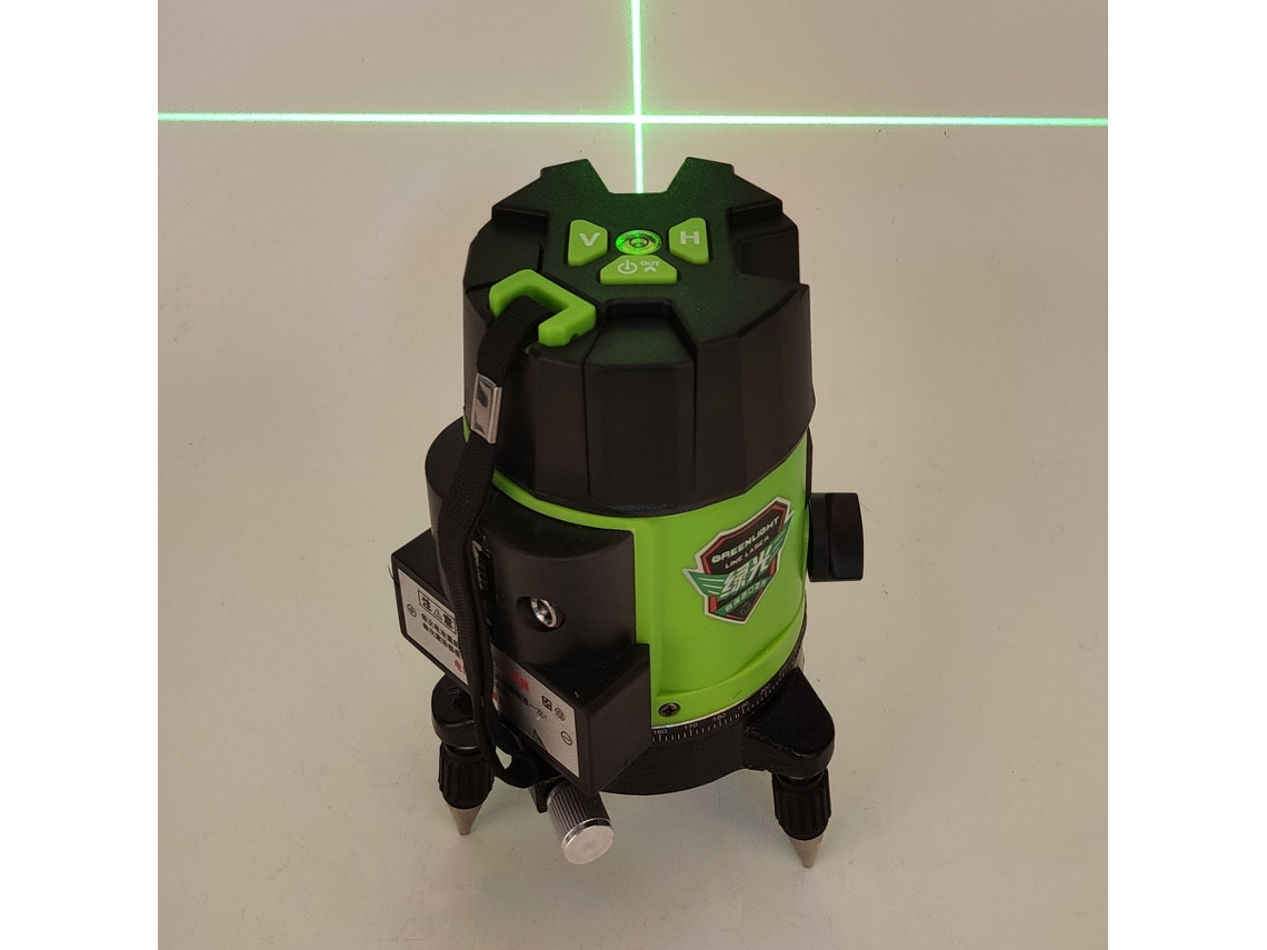 Laxiscreed Nível Laser Para Azulejos Com 3 Linhas Verdes E Medição De 4 Pontos
