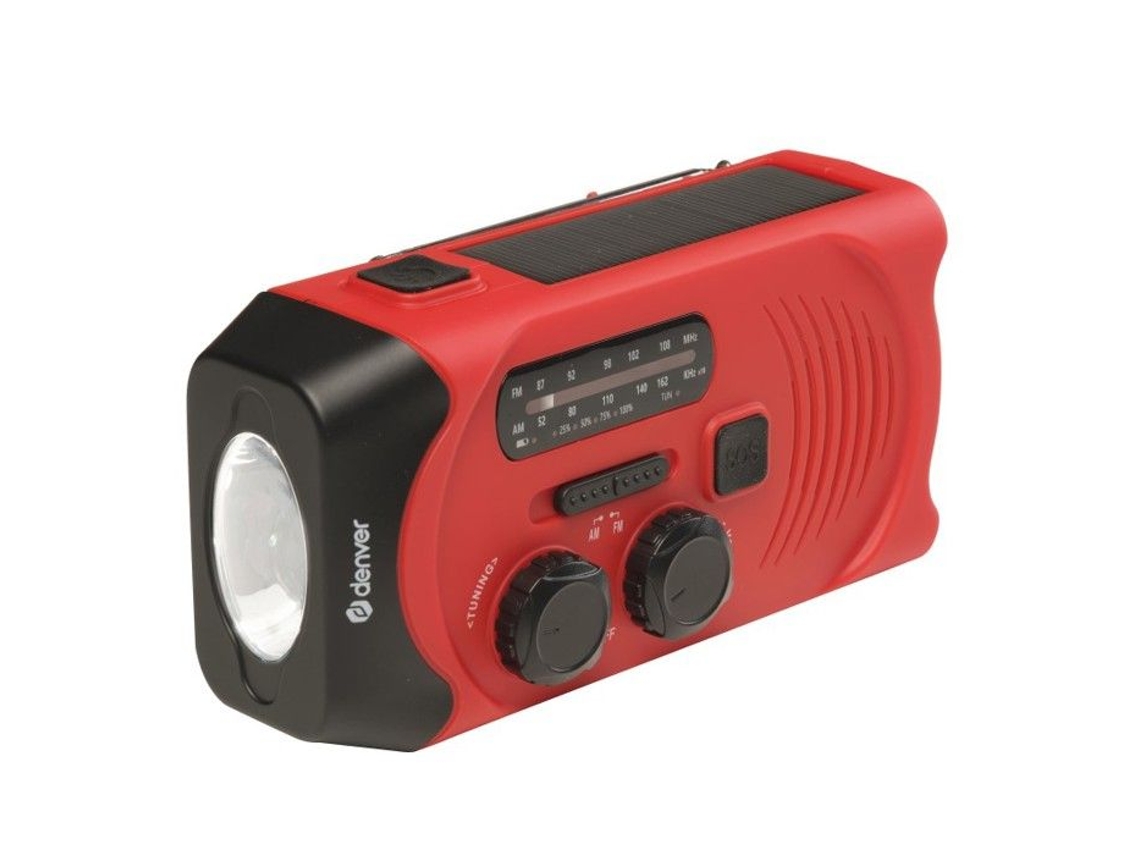 - Scr-2000 - Radio Portátil Solaire Et Manivelle - Am/fm - Lampe Led 1w - Batterie 2000mah - Charge Usb - Sirène Sos