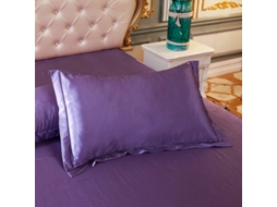 Conjunto Suave e Suave Seda Cetim-Elegante Roxo EVELTEK One