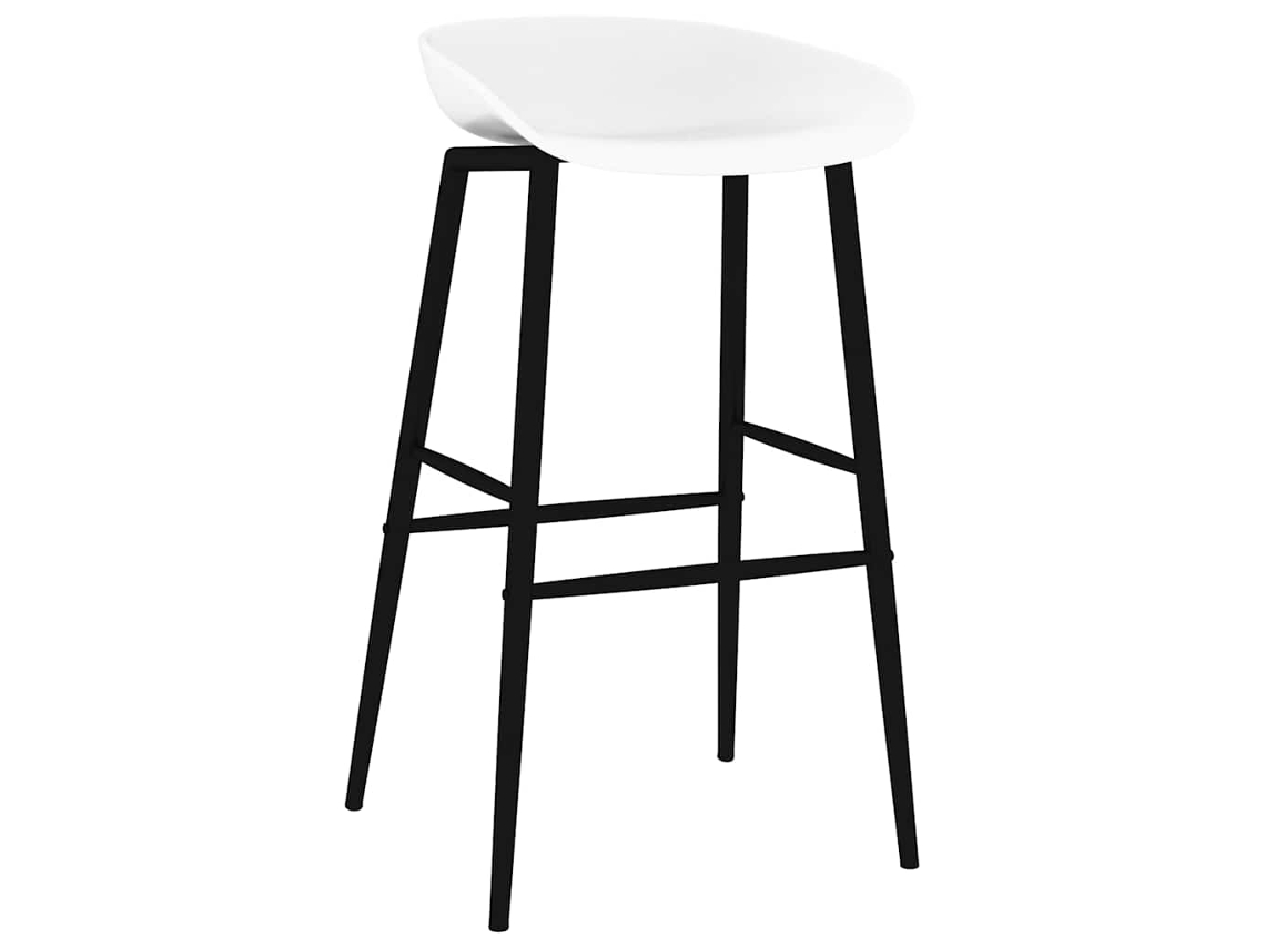 Cadeiras de Bar 2 Pcs Branco MAISON EXCLUSIVE