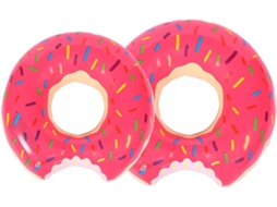 Conjunto de 2 Boias Flutuantes Infláveis Rosa para Natação AQUAFORGE
