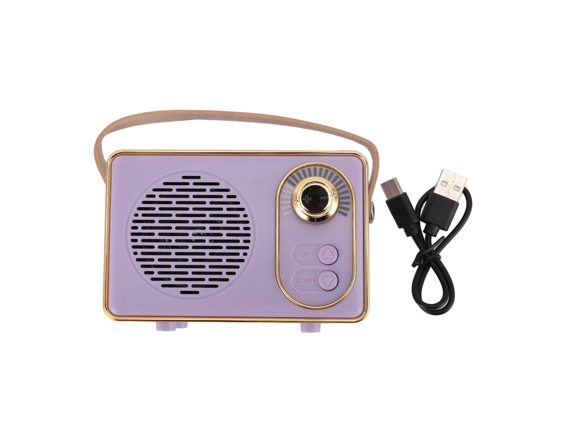 Caixa de Som Bluetooth Retro Mini Portátil Sem Fio EOOCOO
