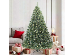 Vidaxl Árvore De Natal Artificial Com 300 Leds Verde 180 Cm Pe E Pvc