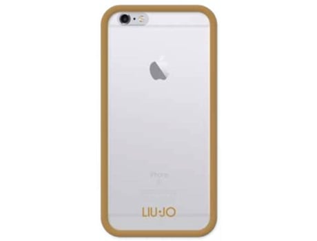 Capa iPhone 6, 6s, 7, 8 LIU.JO Frame Dourado — Compatibilidade: iPhone 6, 6s, 7 ,8