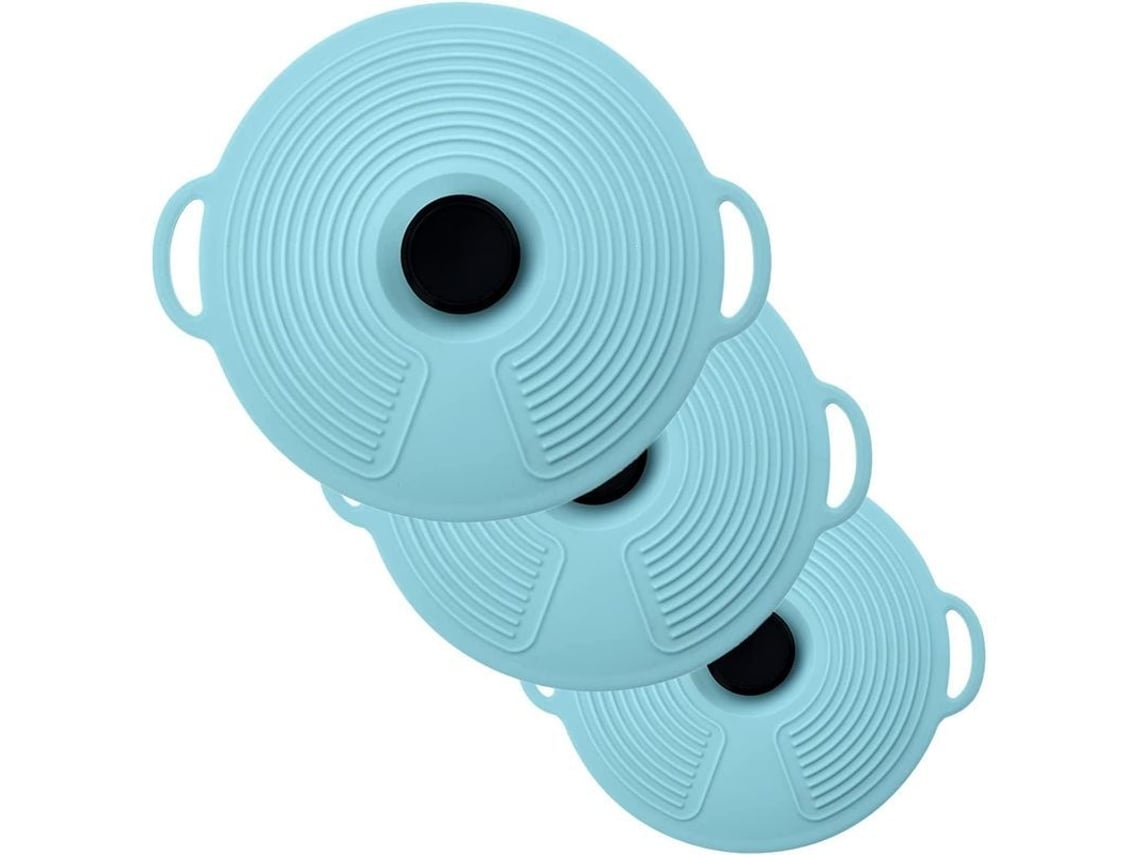 Nova Line tampas de Silicone Reutilizáveis para Panelas, Tigelas e Coberturas de Alimentos