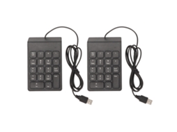 Teclado Numérico Mini De 18 Teclas Wired - Pacote De 2