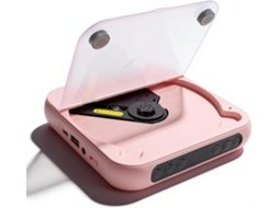 Leitor Cd Portátil Sxhlseller, Recarregável Com Bluetooth 5.3, Duas Caixas De Estéreo, Entrada Auxiliar, Usb