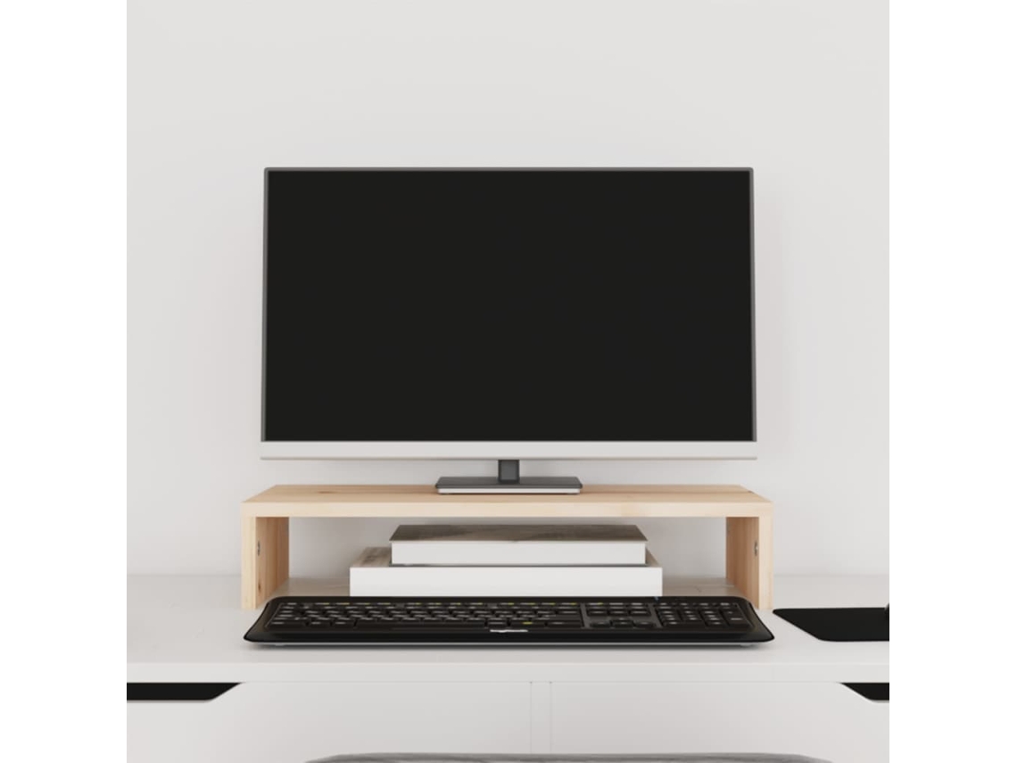 Suporte Para Monitor 50x27x10 Cm Madeira De Pinho Maciã§a DKD HOME DECOR