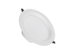 Downlight Led 24w Circular Lux Corte Ø 200 Mm Ip44 No Flicker 5000k Branco Frio