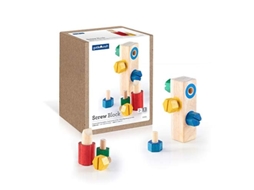 Brinquedo Educativo De Blocos De Parafuso De Madeira Guidecraft Multicolorido