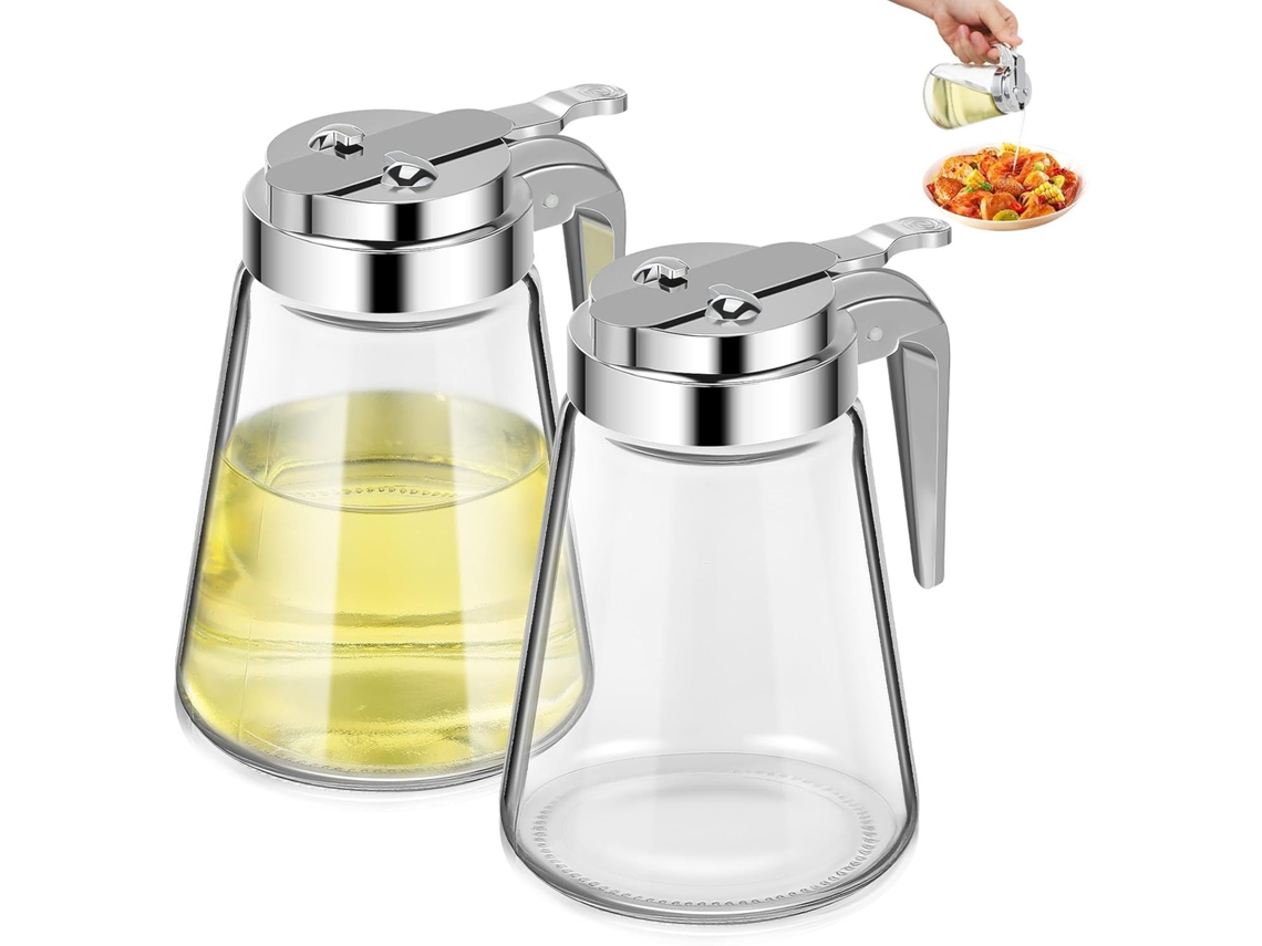 Dispensadores De Xarope Com Design Minimalista - Práticos E Herméticos - Vidro De 300ml