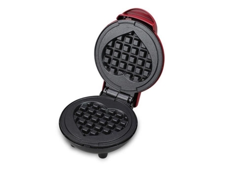 Vermelho Mini Coração Amor Waffle Molde Frigideira Elétrica Waffles Forno Café Da Manhã Waffle/Waffle Maker M08051 SANLIN BEANS