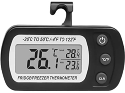 Lurelia Termo-higrómetro Digital, Para Frigorífico E Congelador, Visor Lcd, Suporte Prático, Medição De Humidade