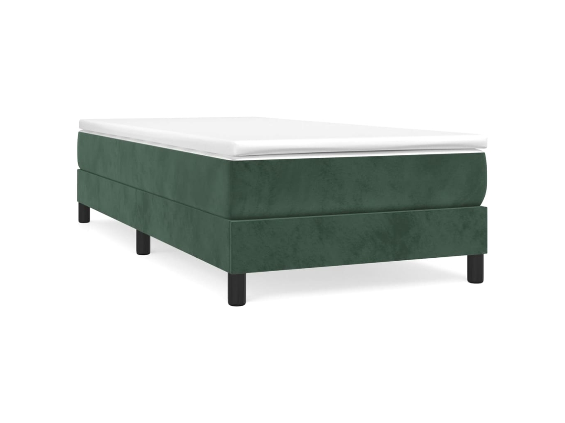 Box Spring Bed, Box Spring Beds Vidaxl Verde Veludo (100 X 200 Cm)