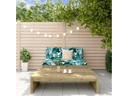 Vidaxl 2 Pcs Conjunto Lounge De Jardim C/ Almofadões Pinho Impregnado