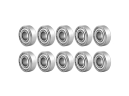 10 Peças Rolamentos De Esferas De Aço Miniatura 696zz Duplo Escudo 6*15*5 Mm