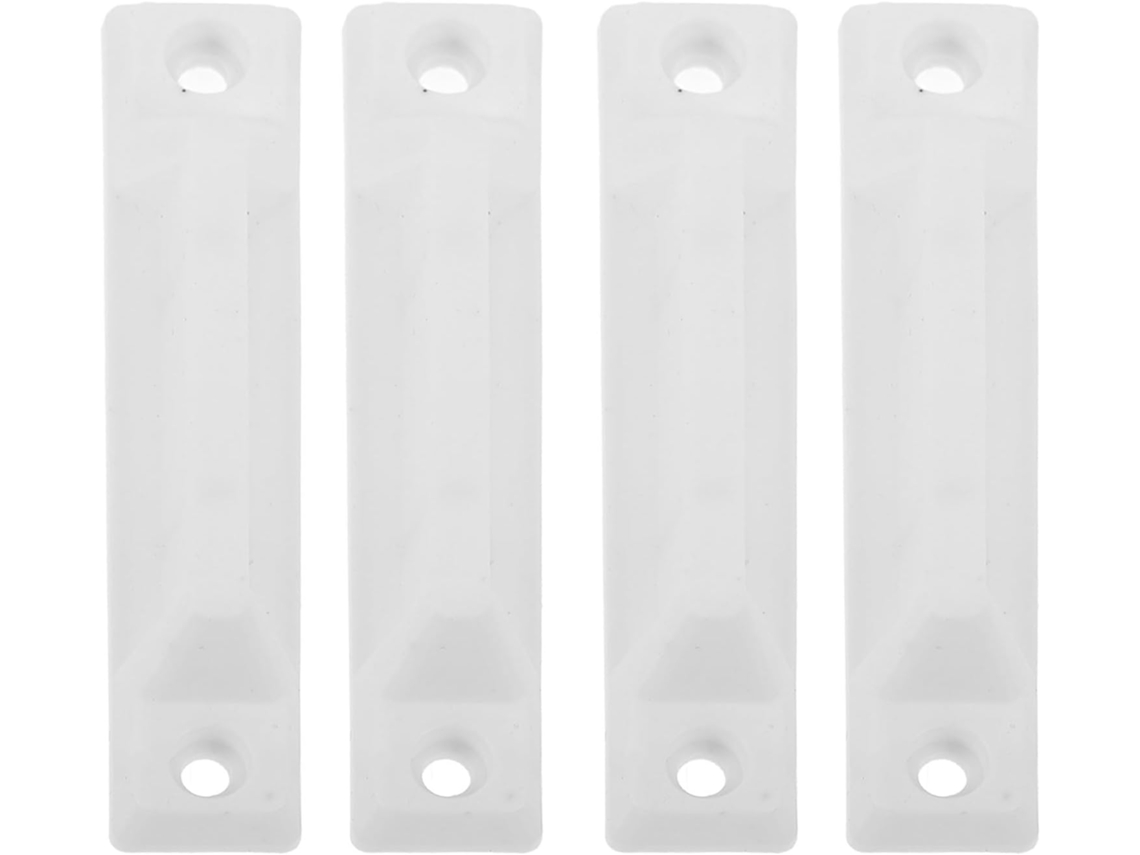 Puxador De Janela Deslizante Pretyzoom, 4 Peças, Plástico Branco, Design Espesso Com Aderência Segura Para Guarda Roupa