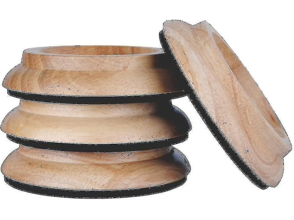 Conjunto De 4 Rodízios Para Piano Vertical Em Cobre, Com Base De Madeira Maciça Premium Para Os Pés Dos Móveis. Aquaforge
