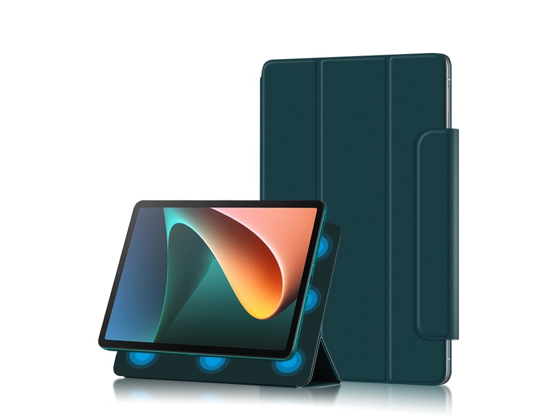 Capa para Xiaomi Pad 5 2021 Capa Protetora de Cor Sólida-Verde GERTIZ